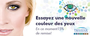 15% de remise sur l'assortiment Freshlook!