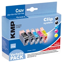  KMP - C52V - CLI-8Bk PGI-5Bk CLI-8C CLI-8M CLI-8Y (No Chip) 1503.0205