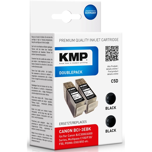 KMP C5 Double Pack - Canon BCI-3EBK